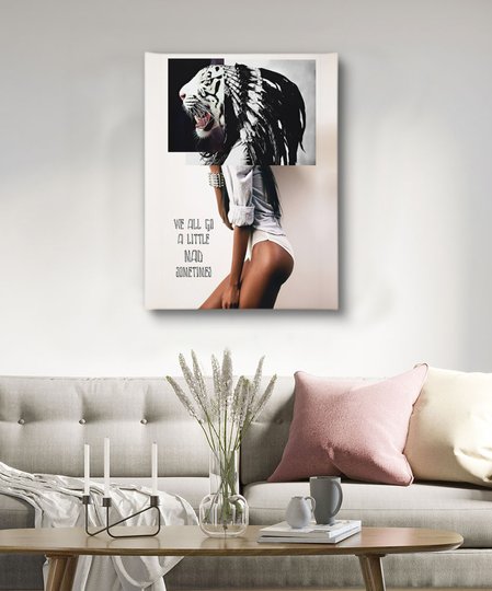 Постер, Фигура девушки, 30 x 45 см, Холст на подрамнике