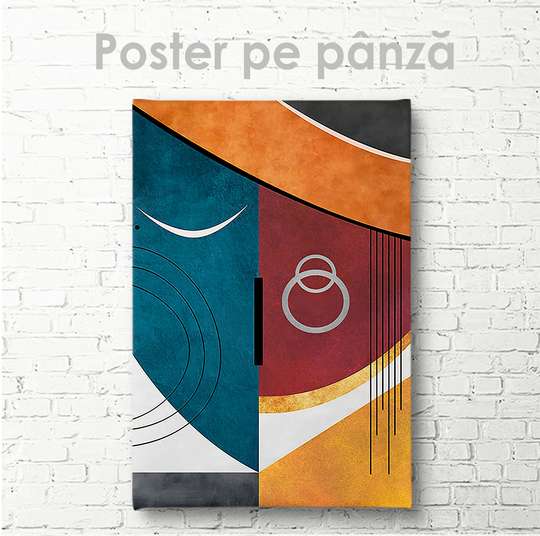 Poster - Față abstractă 1, 30 x 45 см, Panza pe cadru