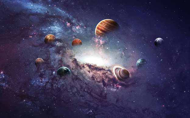 Fototapet - Planetele galaxiei noastre