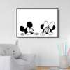 Poster - Mickey and Minnie Mouse, 45 x 30 см, Canvas on frame, For Kids