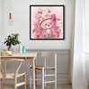 Poster - Pink cat, 40 x 40 см, Canvas on frame, For Kids