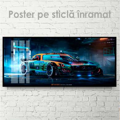Poster - Mercedes Art, 60 x 30 см, Panza pe cadru