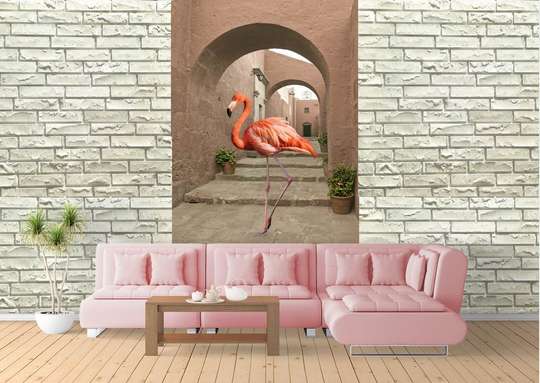Fototapet - Flamingo roz