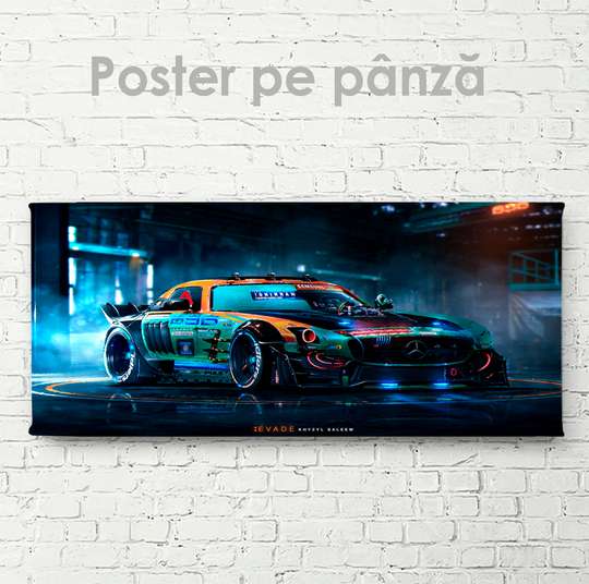 Poster, Mercedes Art, 60 x 30 см, Panza pe cadru