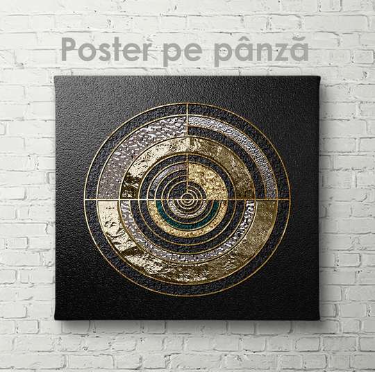 Poster - Abstract circle, 40 x 40 см, Canvas on frame, Abstract
