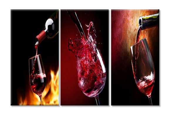 Modular picture, Wine glasses