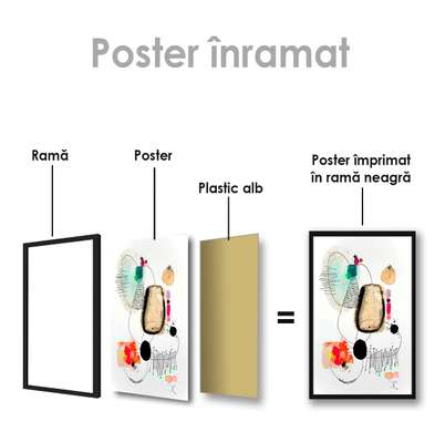 Постер - Современные каракули, 30 x 45 см, Холст на подрамнике