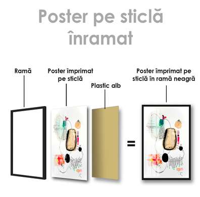 Постер - Современные каракули, 30 x 45 см, Холст на подрамнике