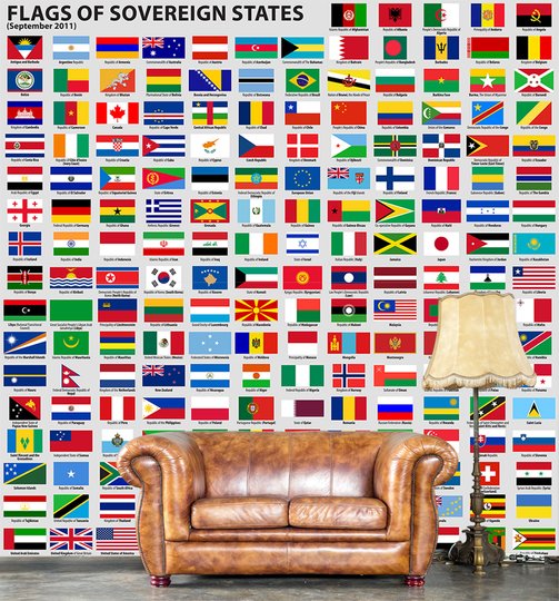 Фотообои, Флаги суверенных государств