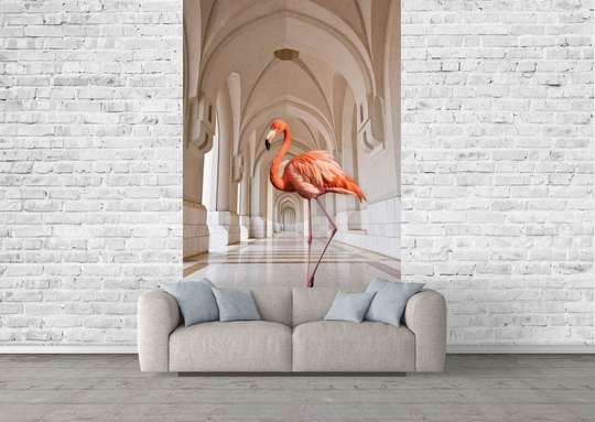 Wall Mural - Flamingos in the hallway