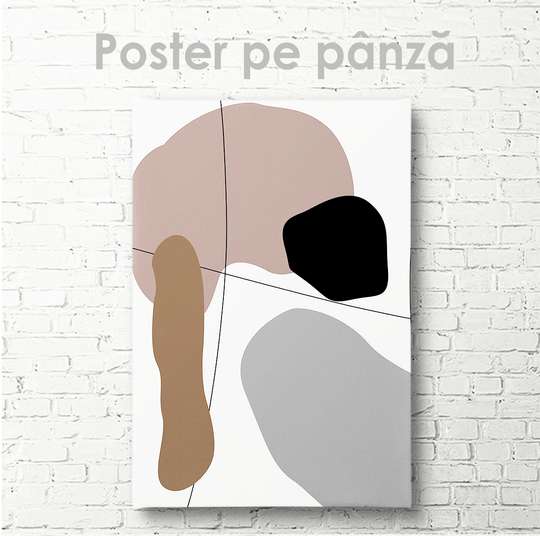Постер - Абстрактный минимализм, 30 x 45 см, Холст на подрамнике, Абстракция