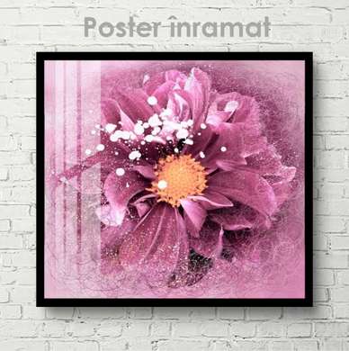 Poster - Purple magic, 40 x 40 см, Canvas on frame