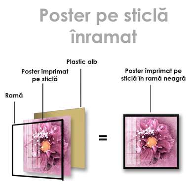 Постер - Фиолетовая магия, 40 x 40 см, Холст на подрамнике