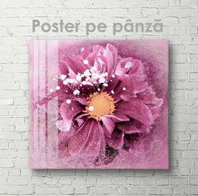 Poster - Magie purpurie, 40 x 40 см, Panza pe cadru