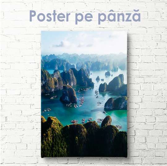 Poster - Sea and rocks, 30 x 45 см, Canvas on frame, Nature
