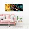Poster - Colorful fish, 90 x 30 см, Canvas on frame