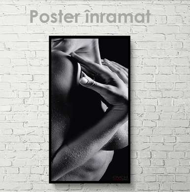 Poster - Honey on the face, 30 x 90 см, Canvas on frame