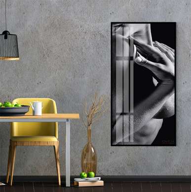 Poster - Honey on the face, 30 x 90 см, Canvas on frame