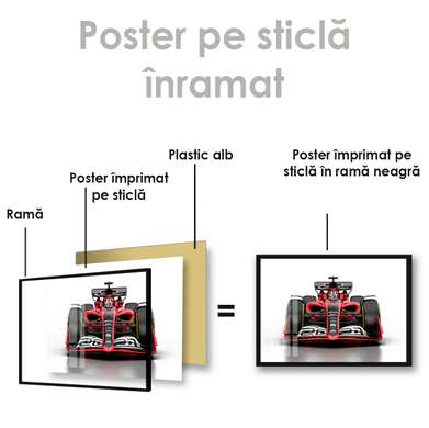 Poster - Formula 1, 45 x 30 см, Panza pe cadru