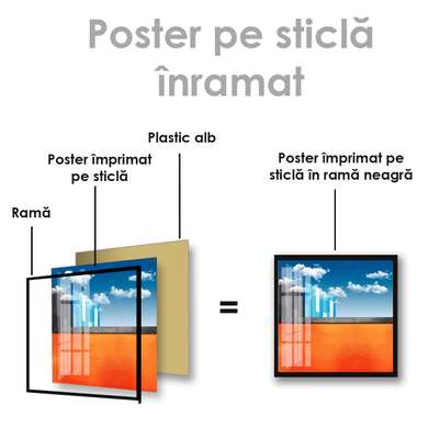 Poster - Minimalism contemporan, 40 x 40 см, Panza pe cadru
