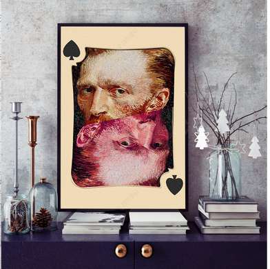 Poster - Game card - Black Pike, 30 x 45 см, Canvas on frame