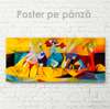 Постер - Игра цветов, 60 x 30 см, Холст на подрамнике