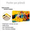 Poster - Color game, 60 x 30 см, Canvas on frame