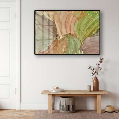 Poster - Shades of green, 45 x 30 см, Canvas on frame