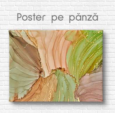 Poster - Nuante de verde, 45 x 30 см, Panza pe cadru