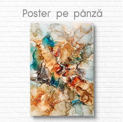 Poster - Batalia de culori, 30 x 45 см, Panza pe cadru