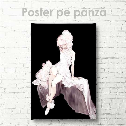 Poster - Anime Girl, 30 x 45 см, Canvas on frame