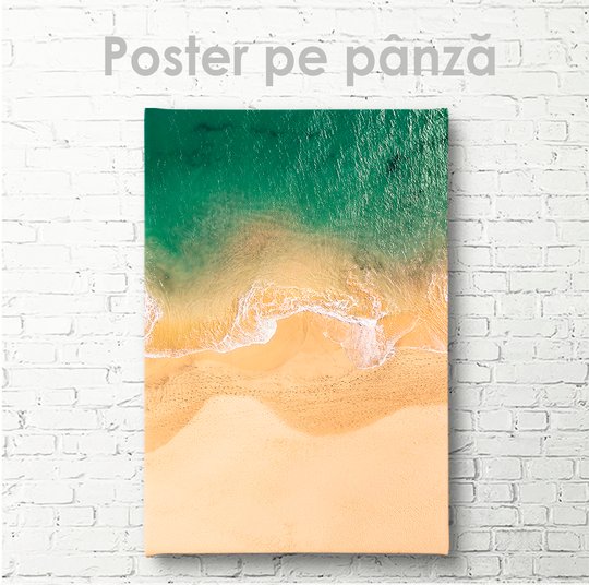 Постер, Море и песок, 30 x 45 см, Холст на подрамнике