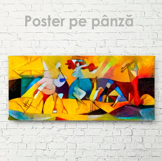 Постер, Игра цветов, 60 x 30 см, Холст на подрамнике