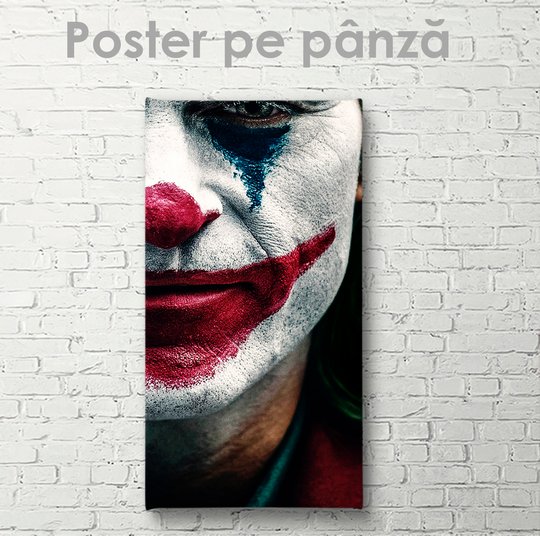 Постер, Джокер, 30 x 90 см, Холст на подрамнике