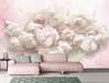 Wall Mural - Peonies on a pink background
