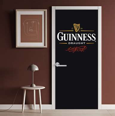 Stickere 3D pentru uși, Logo Guinness, 60 x 90cm