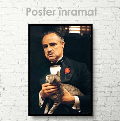 Poster - The Godfather frame from the film, 30 x 45 см, Canvas on frame