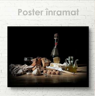 Poster - Set de gustări, 45 x 30 см, Panza pe cadru