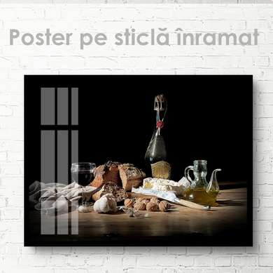Poster - Set de gustări, 45 x 30 см, Panza pe cadru