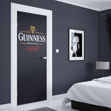 3D door sticker, Guinness logo, 60 x 90cm