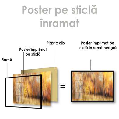 Poster - Toamna de aur, 45 x 30 см, Panza pe cadru