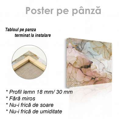 Poster - Model abstract, 40 x 40 см, Panza pe cadru