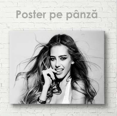 Poster - Fată elegantă, 45 x 30 см, Panza pe cadru