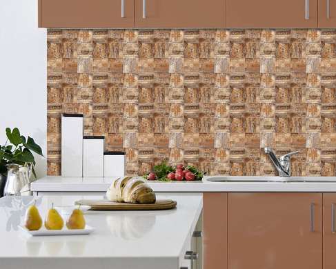 Ceramic tiles with beautiful brown patterns, Imitation tiles