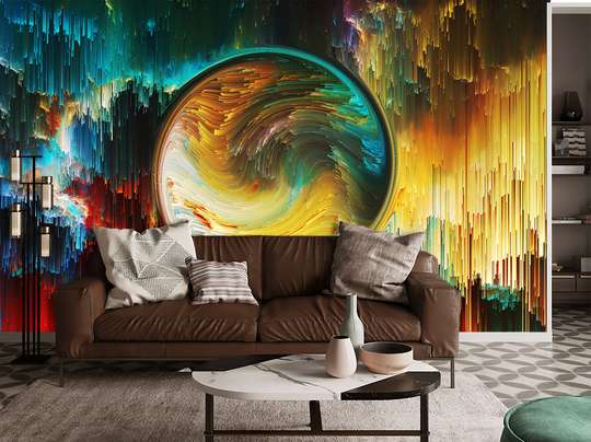 Wall Mural - Abstract circle in multicolored shades