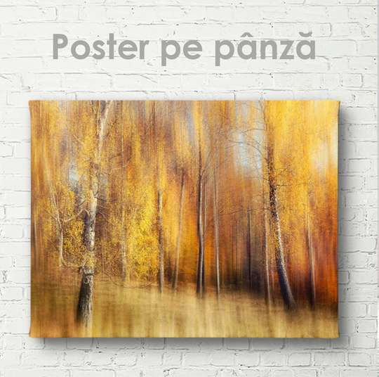 Poster - Golden autumn, 45 x 30 см, Canvas on frame, Nature
