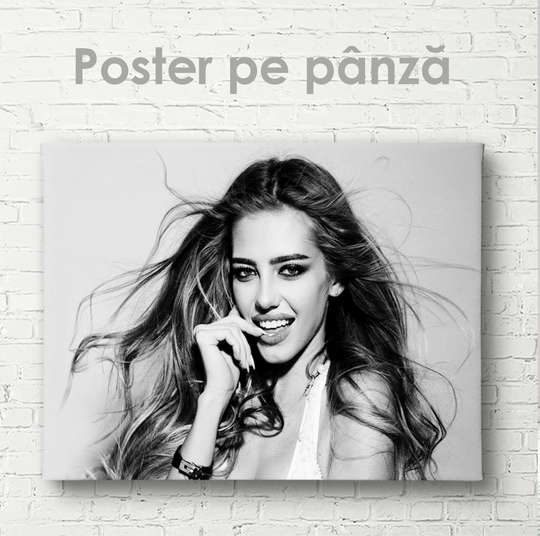 Poster, Fată elegantă, 45 x 30 см, Panza pe cadru
