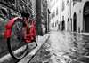Fototapet - O bicicletă roșie