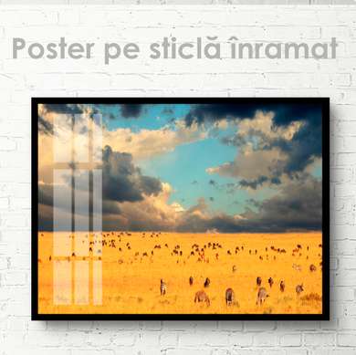 Poster, Animalele în libertate, 45 x 30 см, Panza pe cadru