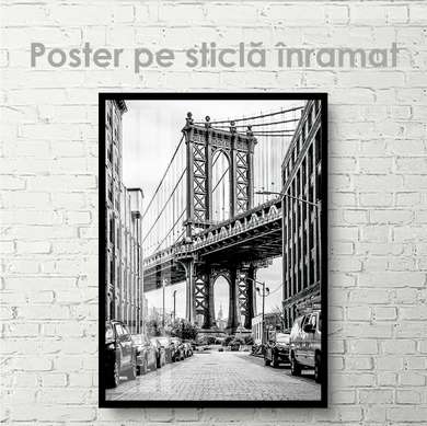 Постер - Американский мост, 30 x 45 см, Холст на подрамнике